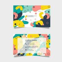 Business card design template vector