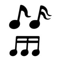 Tone music icon design. Note music icon in trendy flat style design. Vector illustration