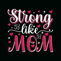 vector mother day t shirt design template