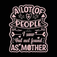 vector mother day t shirt design template