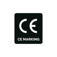 CE marking icon isolated on white background vector