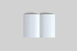 A5 business brochure white color and realistic textures photo