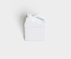 Container jerry can white color photo