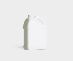 Container jerry can white color photo