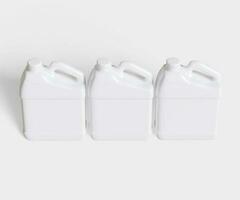 Container jerry can white color photo