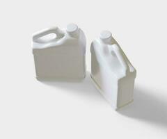 Container jerry can white color photo