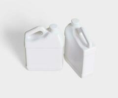 Container jerry can white color photo