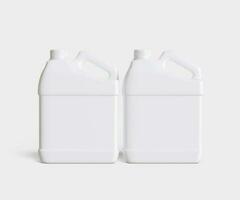 Container jerry can white color photo