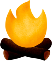 Make a fire from cute watercolors png