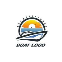 Free vector boat logo template design