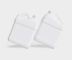 Container jerry can white color photo