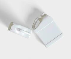 Container jerry can white color photo