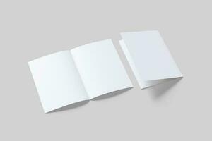 a5 negocio folleto blanco color y realista texturas foto