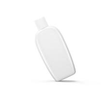Plastic bottle shampoo white color photo