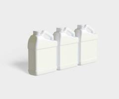 Container jerry can white color photo