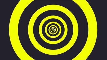 geométrico modelo bucle. círculos, cuadrícula animación. modernista resumen antecedentes. Bauhaus diseño estilo. azul, blanco, rosa, púrpura, amarillo. video
