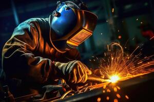 stock photo of welding is a fabrication process safety work