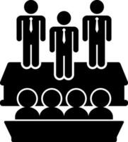 Debate icon or symbol in flat style vector