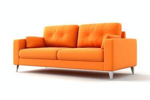 stock foto of 3d modern sofa on a white background photo