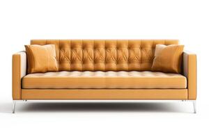 stock foto of 3d modern sofa on a white background photo