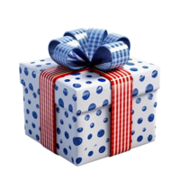 3d gift box square shape transparent background png