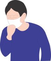 The man cough long Covid PNG