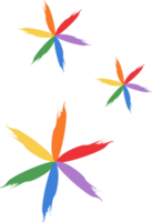 arcobaleno fiore elemento png