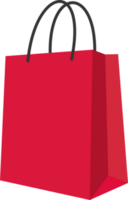 Red shopping bag PNG