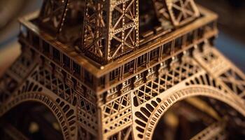 Majestic Catholic landmark symbolizes French culture history and elegance generated by AI photo