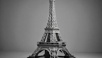 eiffel torre icónico francés símbolo de romance generado por ai foto