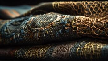 Abstract animal skin pattern adds elegant luxury generated by AI photo