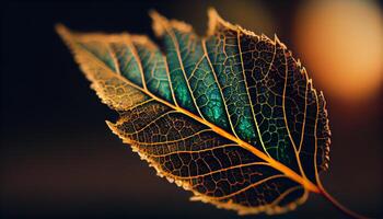 vibrante colores resplandor en naturaleza fondo detrás follaje generado por ai foto