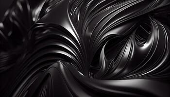 Smooth wave patterns flow in abstract elegance generated by AI photo