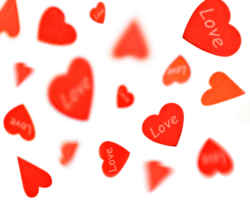 hearts flying whirl in the air for valentines design . valentine's day background png