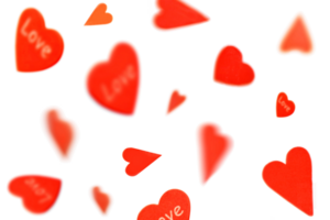 hearts flying whirl in the air for valentines design . valentine's day background png