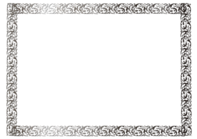 Shiny silver frame png