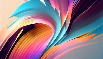 A vibrant futuristic abstract wallpaper with wave designs generated by AI photo