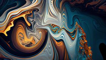 Vibrant colors swirl in psychedelic space fashion generated by AI photo
