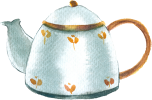 Tea watercolor element png