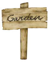 giardinaggio acquerello elementi clipart png