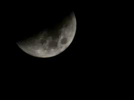 diferente imágenes de Luna , maravilloso oscuridad sobre el Luna cuentos de natural y personal exploración foto