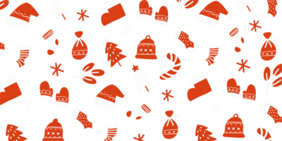 cute Christmas pattern png