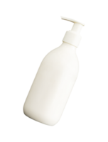 white plastic pump bottle of soap mockup png