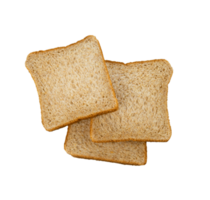 Stack of flat lay plain bread isolated png