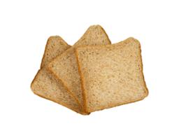 pile of plain bread for breakfast isolated png