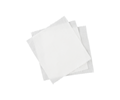 pilha do lenço de papel folhas isolado png
