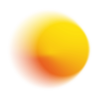 Yellow round blurry gradient mask png