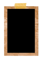 Old paper texture frame with tape png