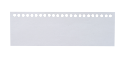 Vide blanc spirale papier isolé png