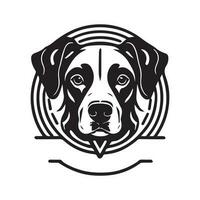 This is a dog vector clipart, dog vector silhouette, dog line art vector illustration.